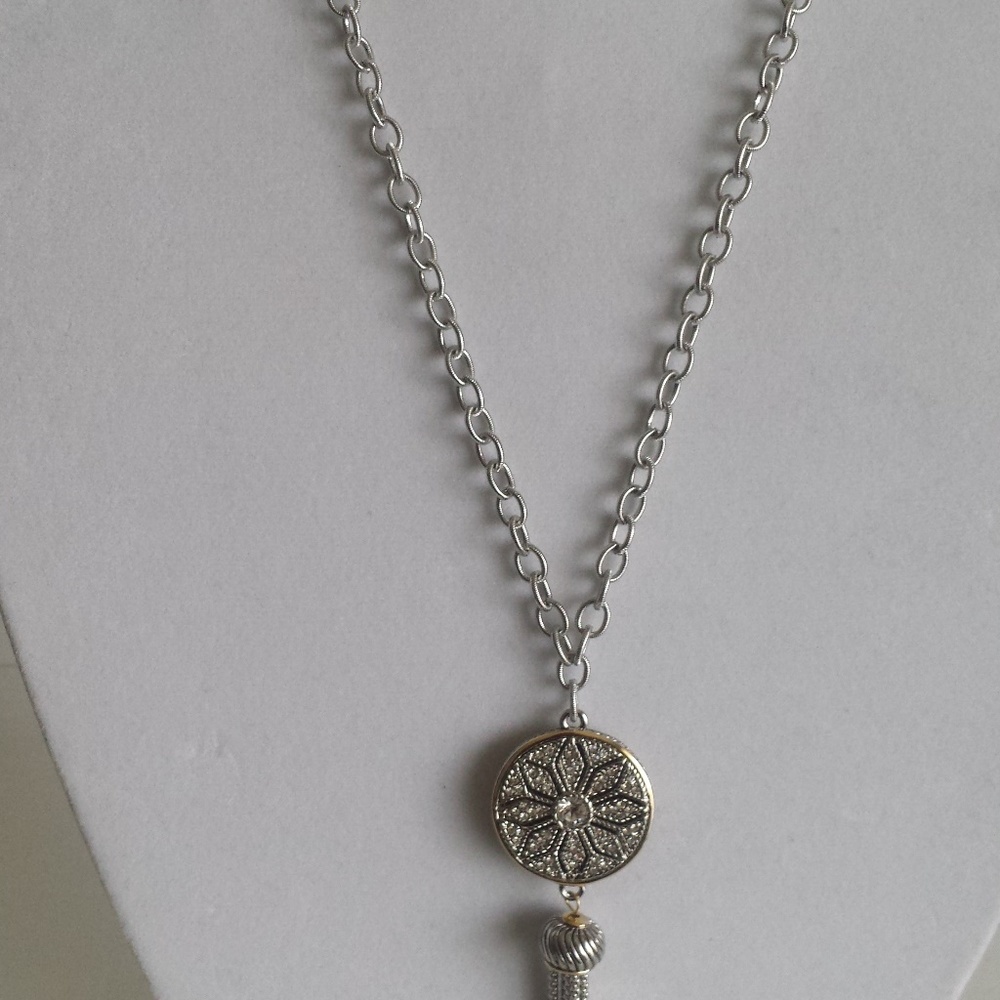 Beautiful Necklace with tassels,36" Long,Round